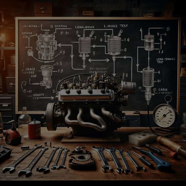 How to Perform a Leak-Down Test on a Vintage Car Engine?